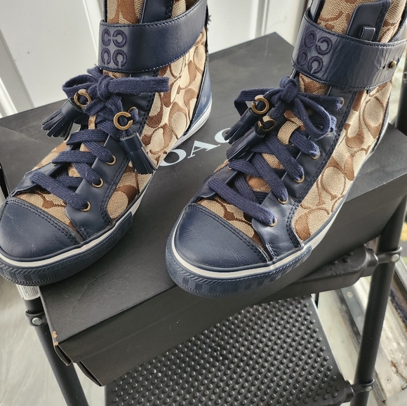 Coach Fashion Hightop Sneakers - Picture 3 of 10